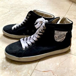 NWOT Brusque Sneakers with Zippers and Bling!